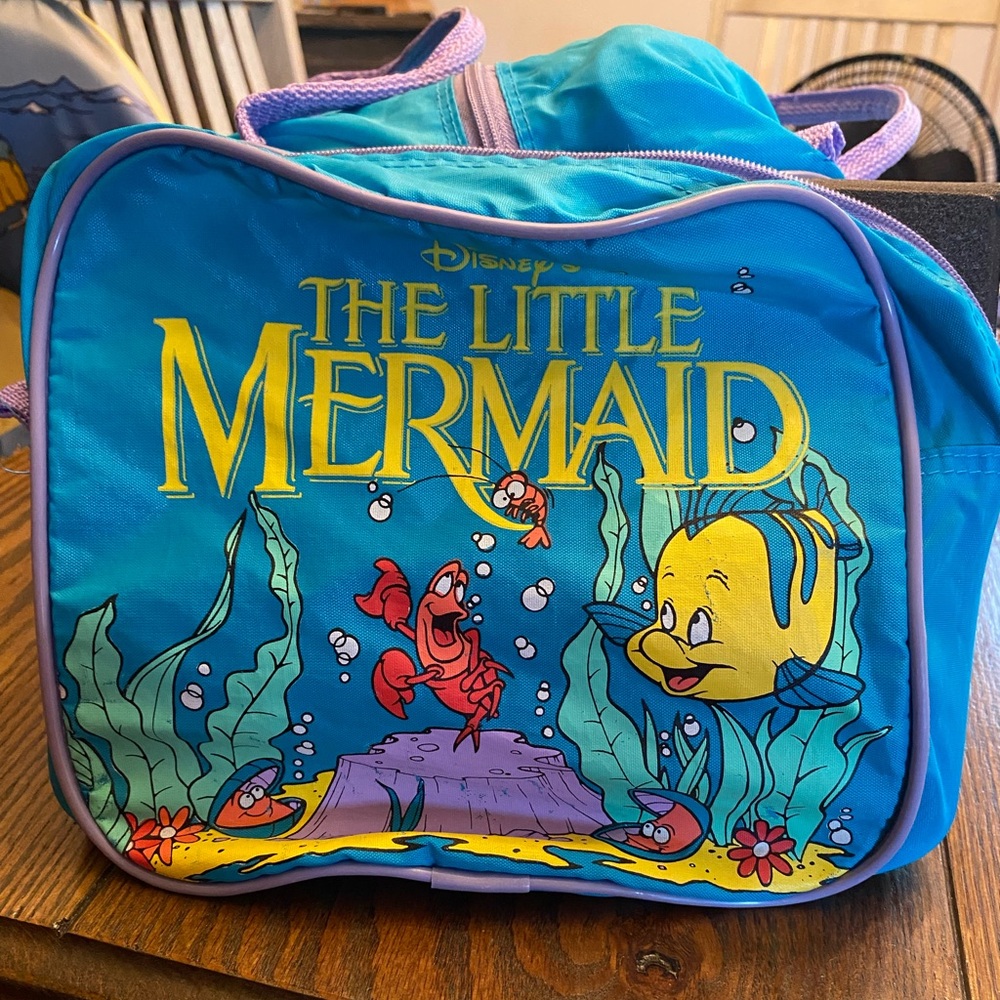 Vintage the little mermaid duffle